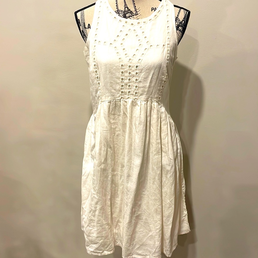 COTTON CREAM COLOURED SUMMER DRESS